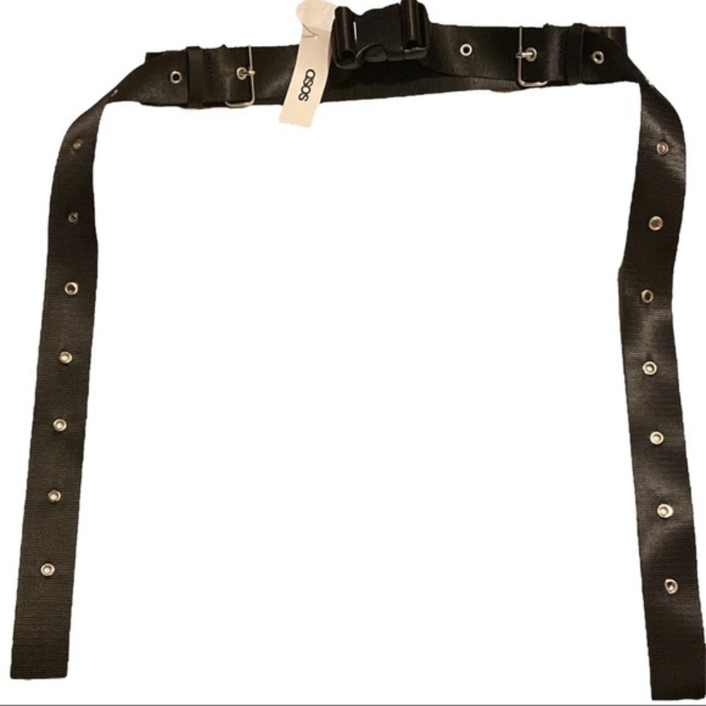 Black ASOS brand streetwear belt.